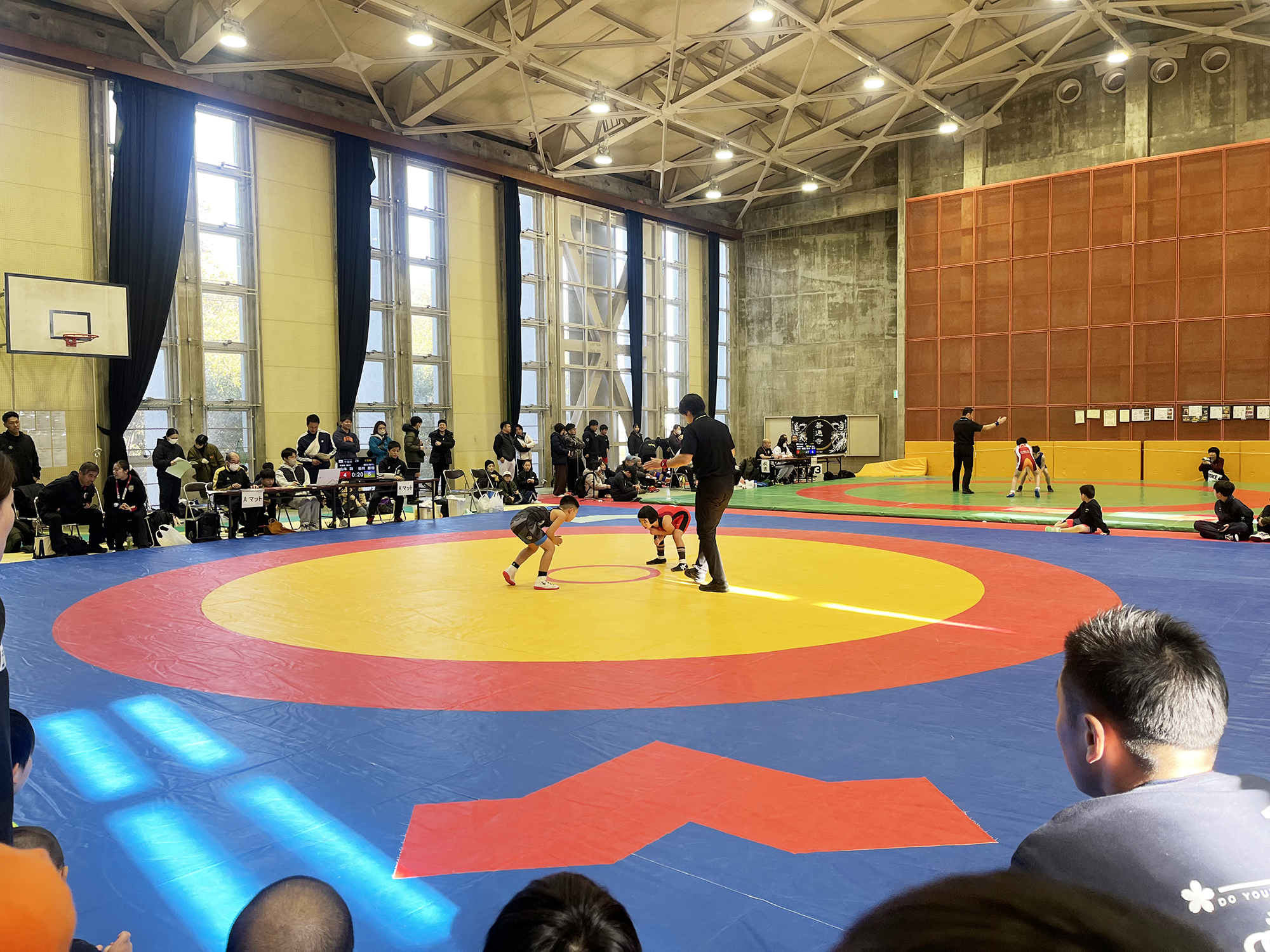 2階はレスリングマットが1面常設されてあります